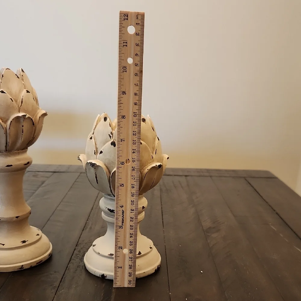 Farmhouse Style Artichoke Candle Holders - Picture 6 of 8